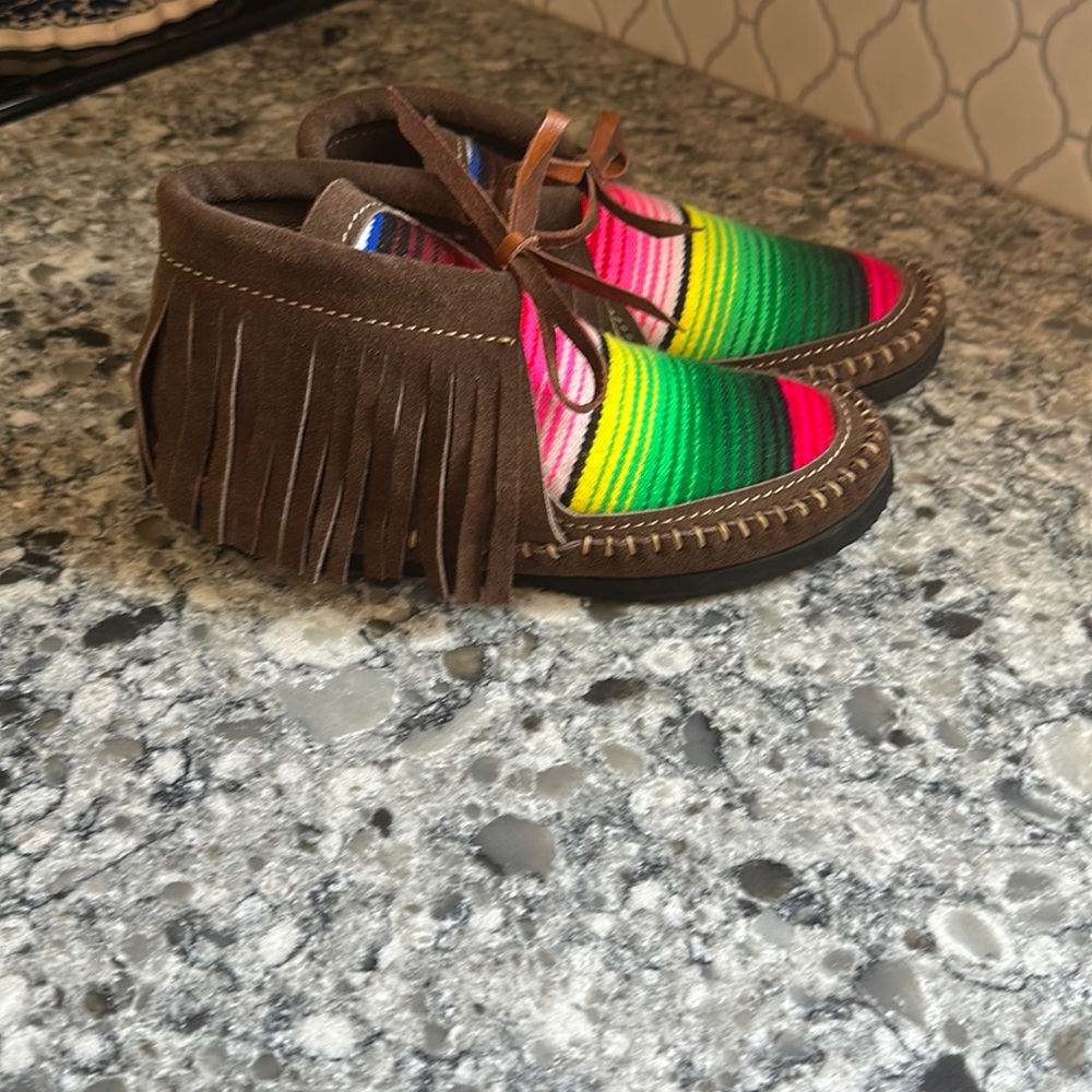 Sinful Southern Belles Serape, Boho Moccasins